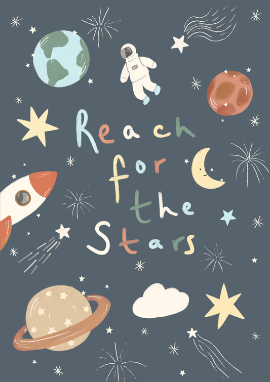 Spaceman Reach For The Stars Print