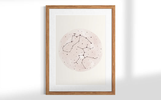 CUSTOM Zodiac Constellation Pink