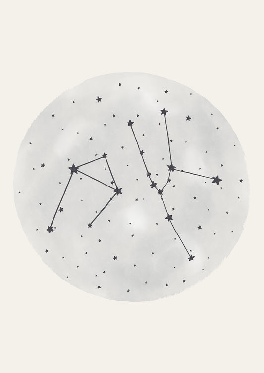 CUSTOM Zodiac Constellation Blue