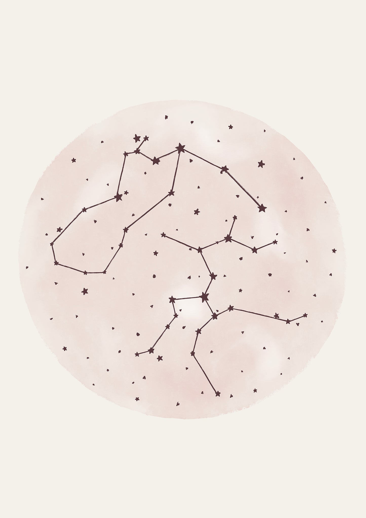 CUSTOM Zodiac Constellation Pink