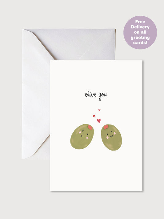 Olive You Card